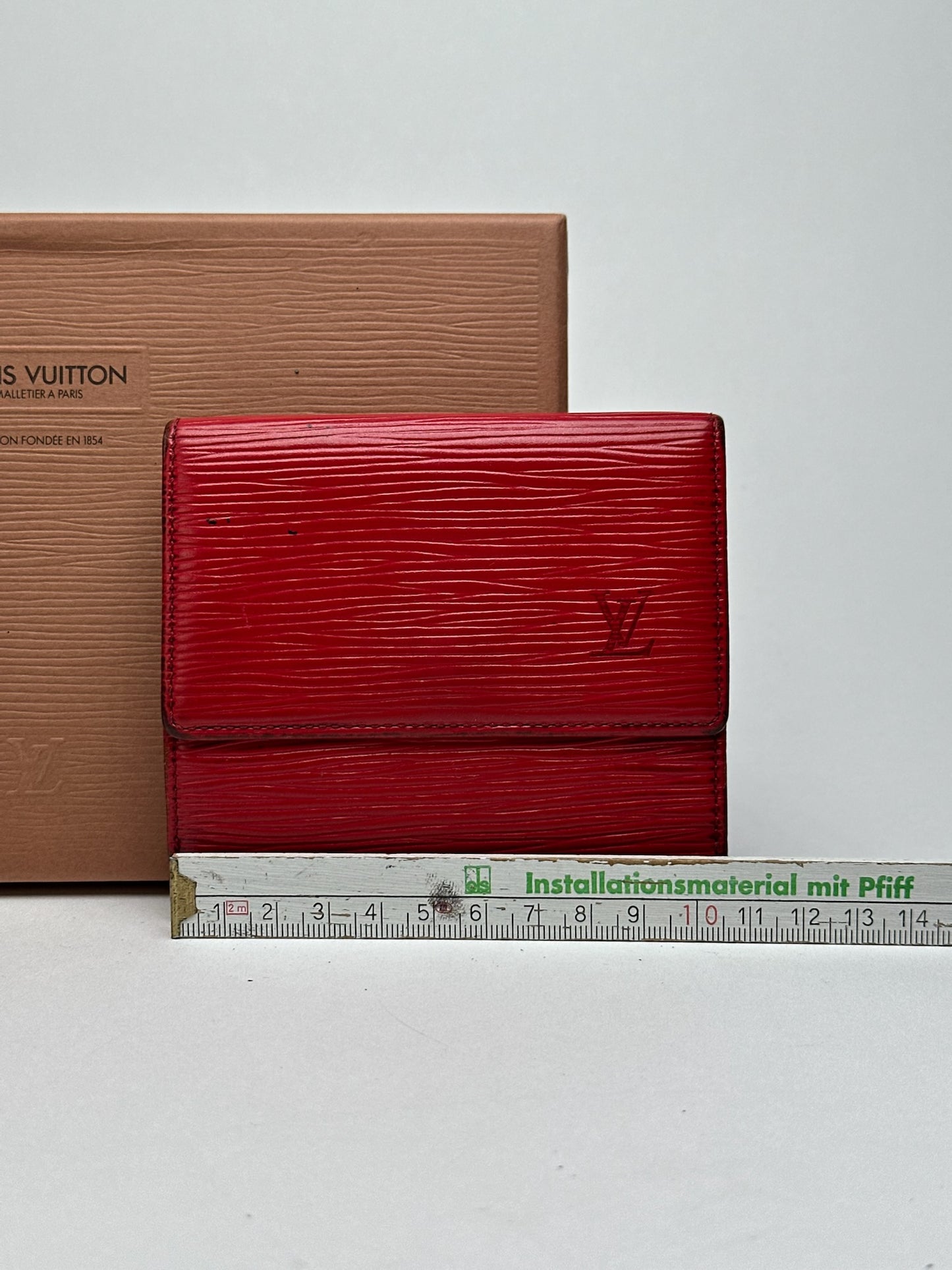Vintage Louis Vuitton EPI Leather wallet red