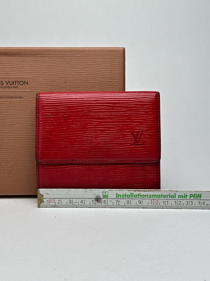 Vintage Louis Vuitton EPI Leather wallet red