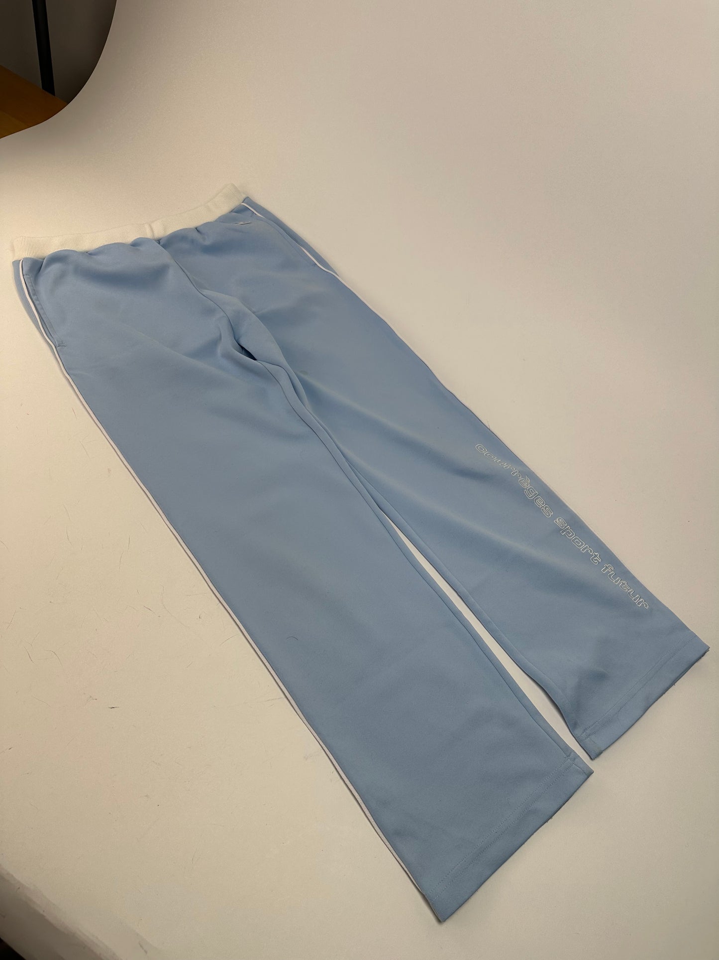 Vintage Courreges Paris Light Blue Trackpants M