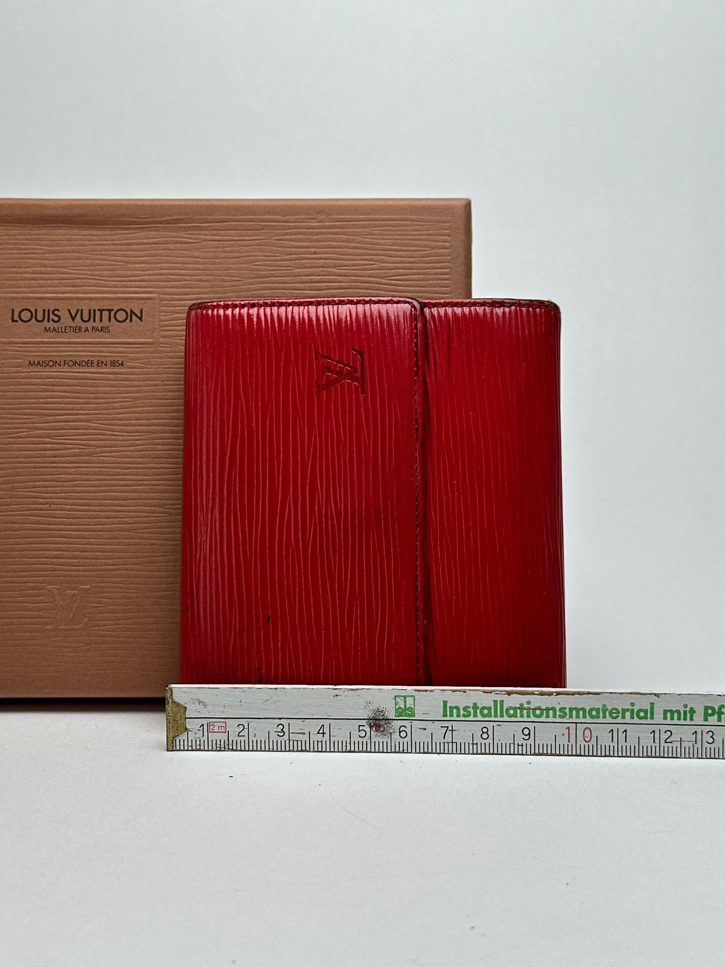 Vintage Louis Vuitton EPI Leather wallet red