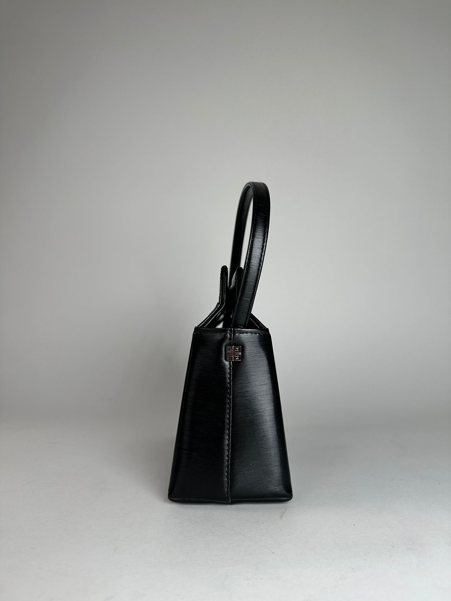 Vintage Givenchy Patent Leather Handbag Black