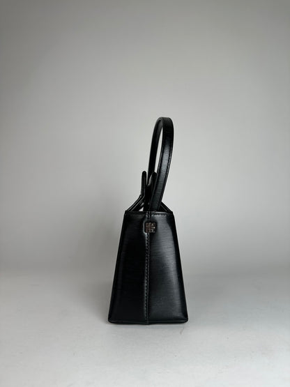 Vintage Givenchy Patent Leather Handbag Black