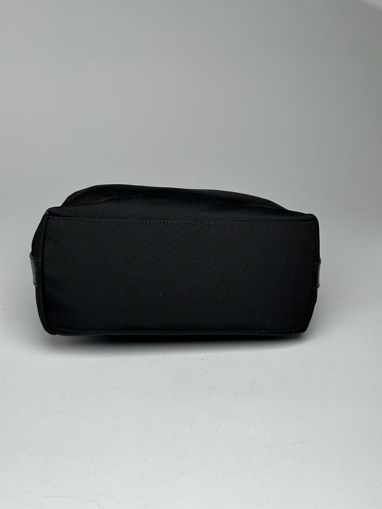 Vintage Gucci Canvas Leather Bag Black