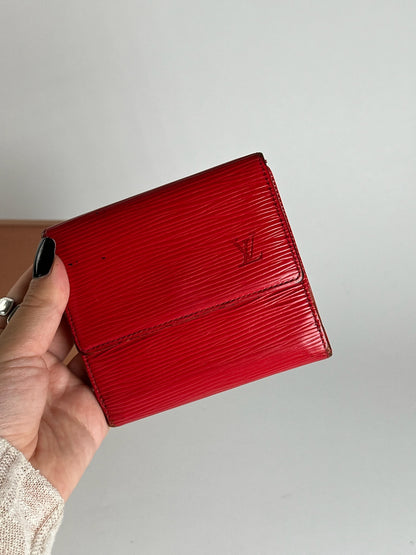 Vintage Louis Vuitton EPI Leather wallet red