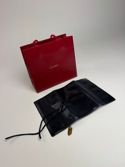 Vintage Cartier Leather Card  Holder Black
