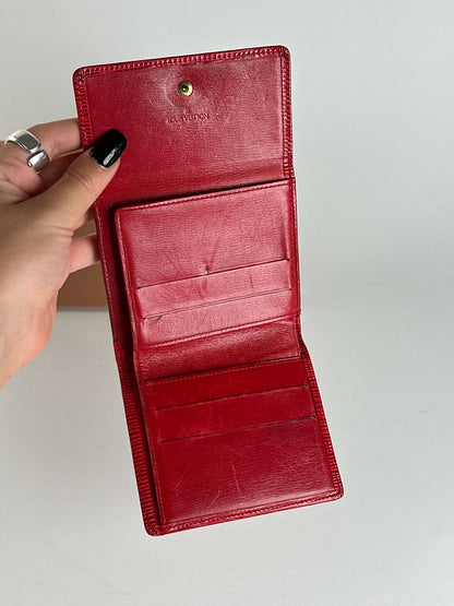 Vintage Louis Vuitton EPI Leather wallet red