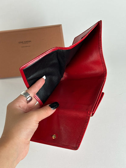 Vintage Louis Vuitton EPI Leather wallet red