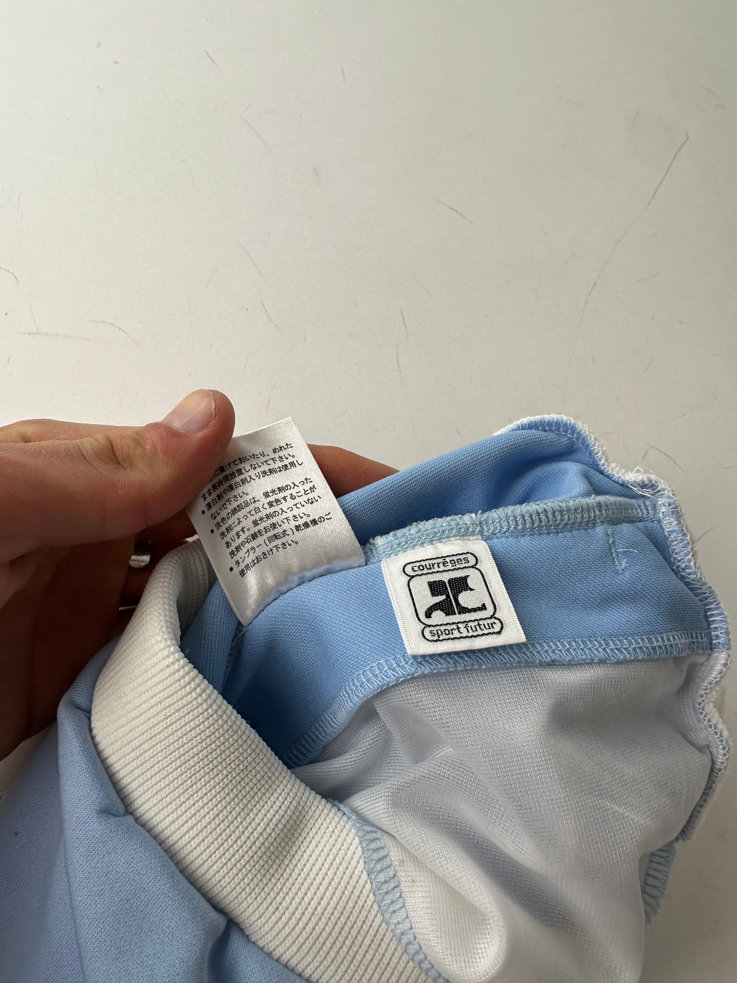 Vintage Courreges Paris Light Blue Trackpants M
