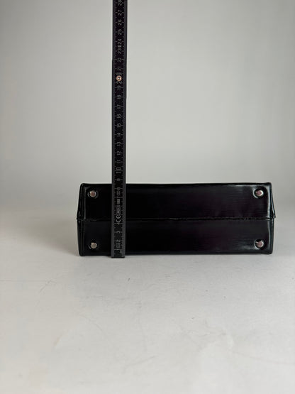 Vintage Givenchy Patent Leather Handbag Black