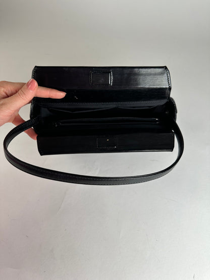 Vintage Givenchy Patent Leather Handbag Black