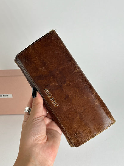 Vintage Miu Miu Leather wallet brown