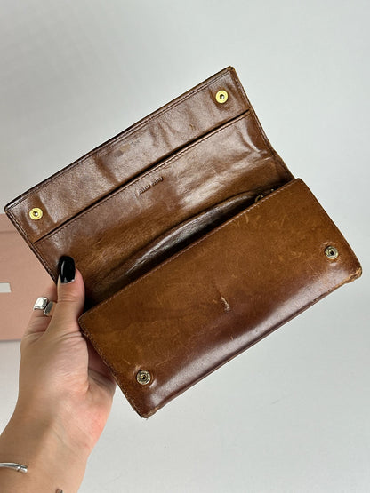 Vintage Miu Miu Leather wallet brown