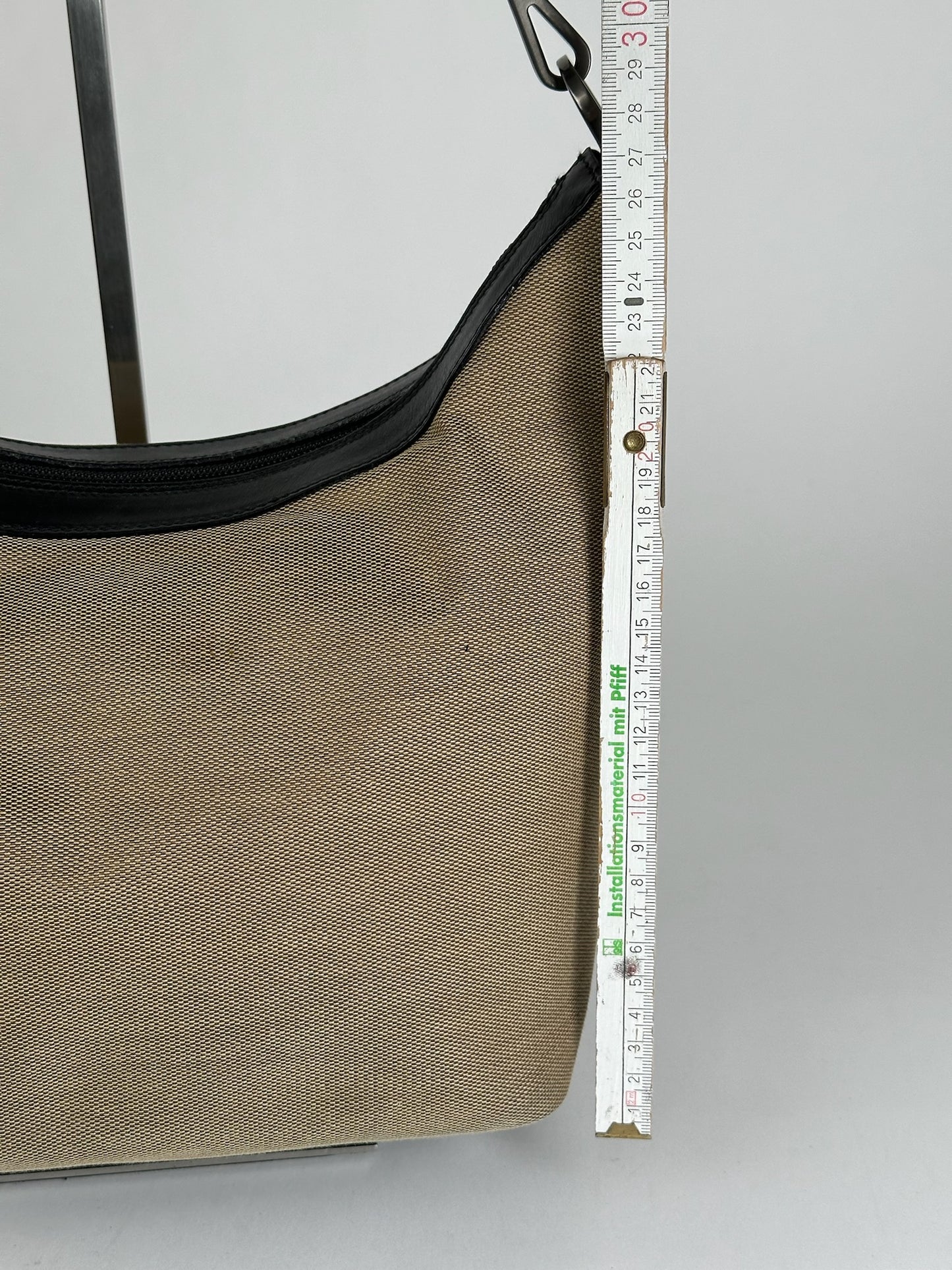 Vintage Gucci Top Handler Handbag Gray