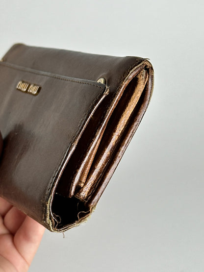 Vintage Miu Miu Leather wallet brown