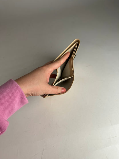 Vintage Givenchy Patent Leather Wallet Beige