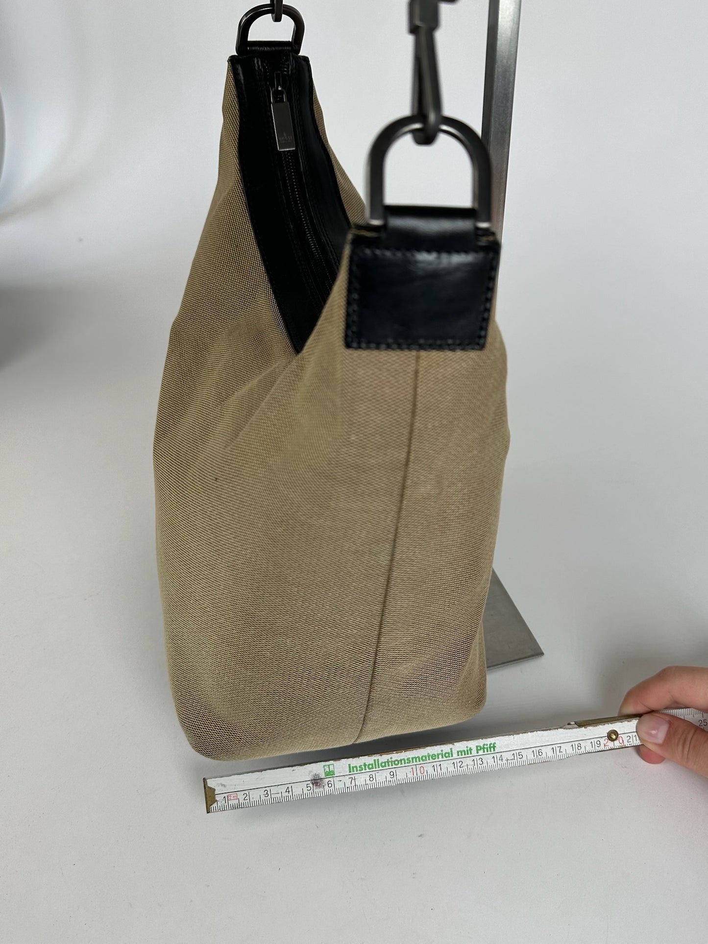 Vintage Gucci Top Handler Handbag Gray