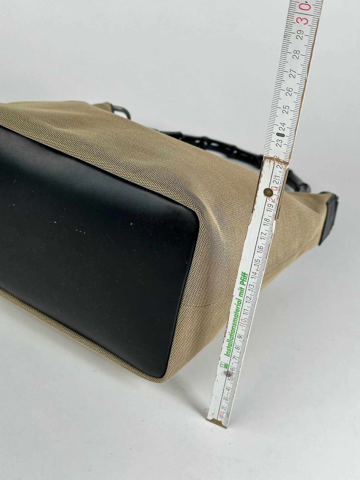 Vintage Gucci Top Handler Handbag Gray