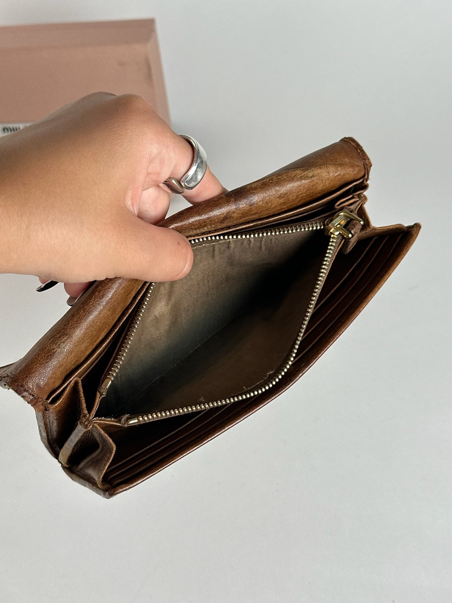 Vintage Miu Miu Leather wallet brown