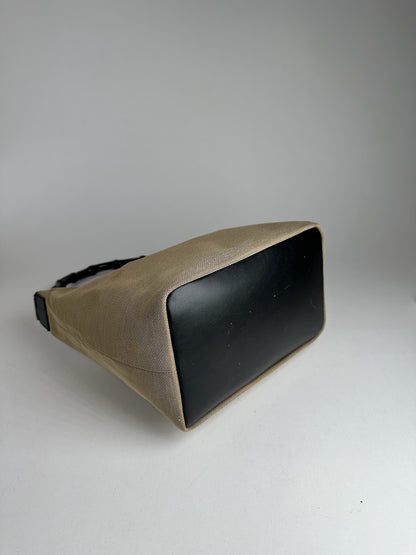 Vintage Gucci Top Handler Handbag Gray