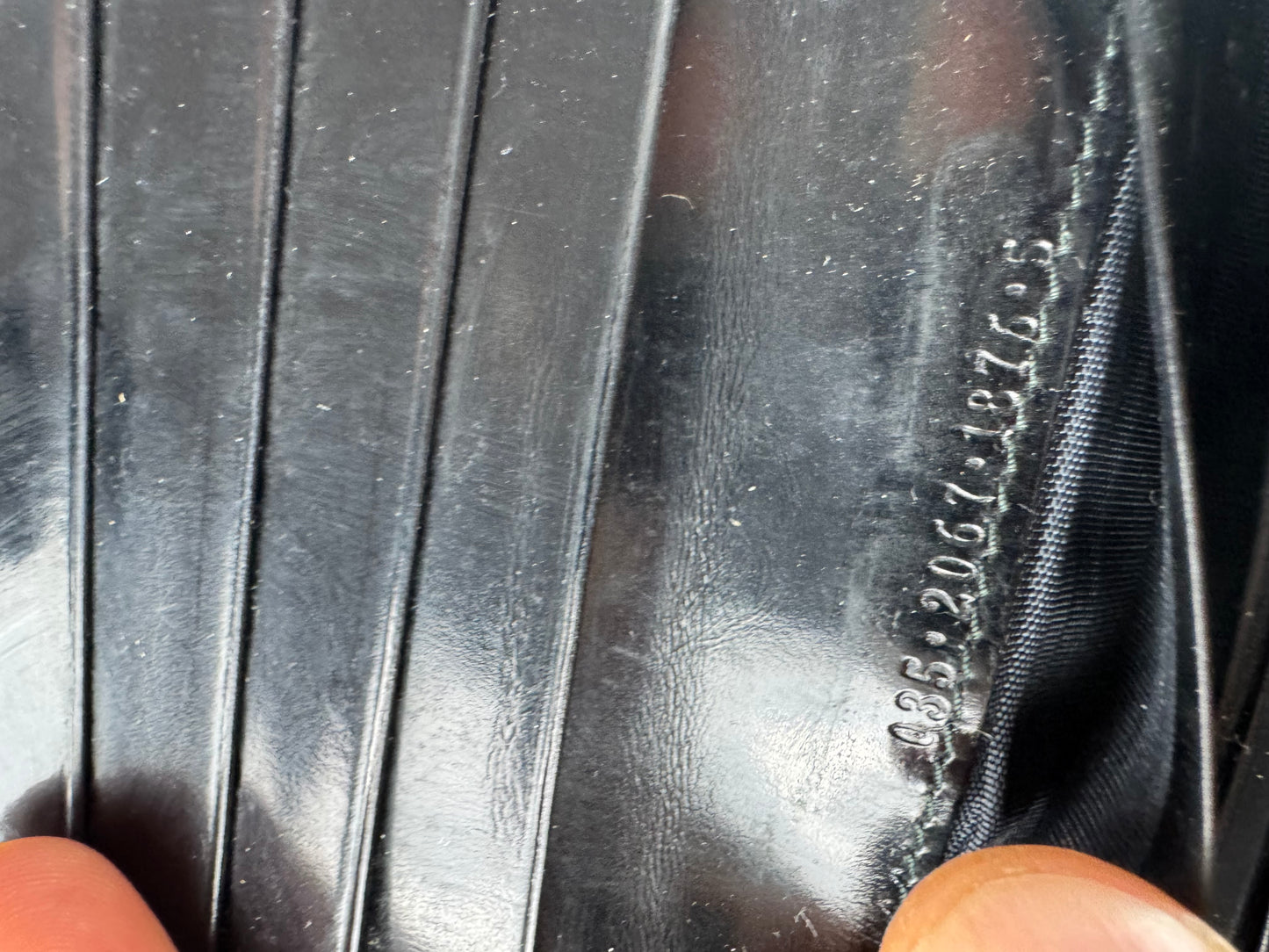 Vintage Gucci Patent Leather Horsebit Wallet Black