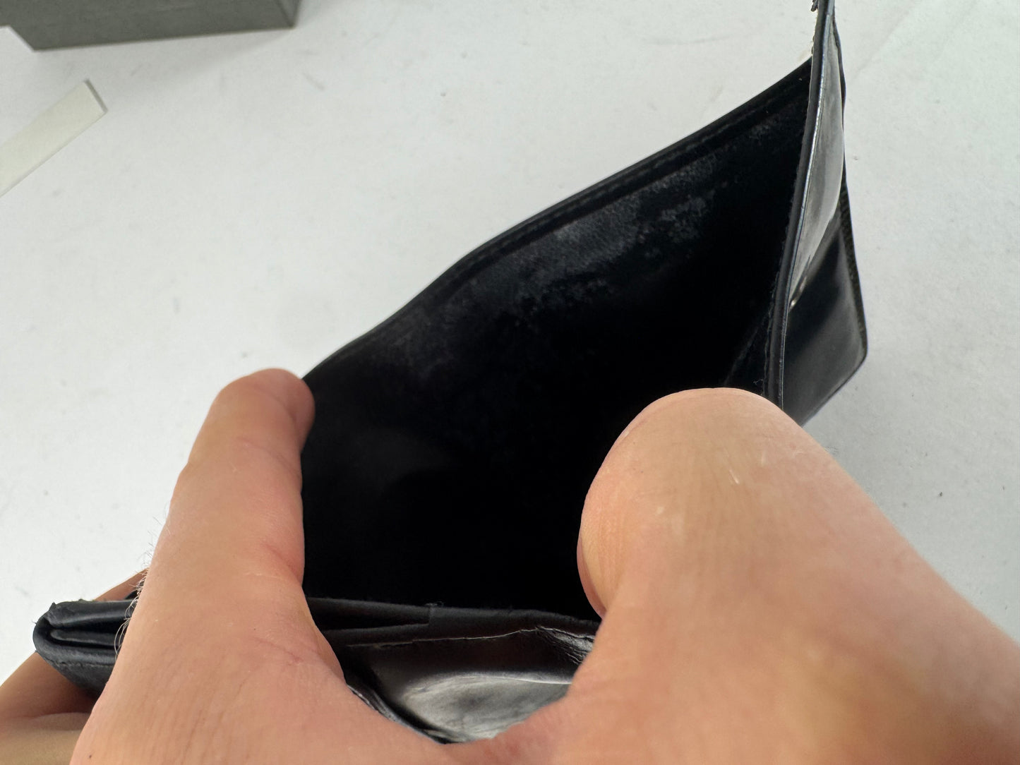 Vintage Gucci Patent Leather Horsebit Wallet Black