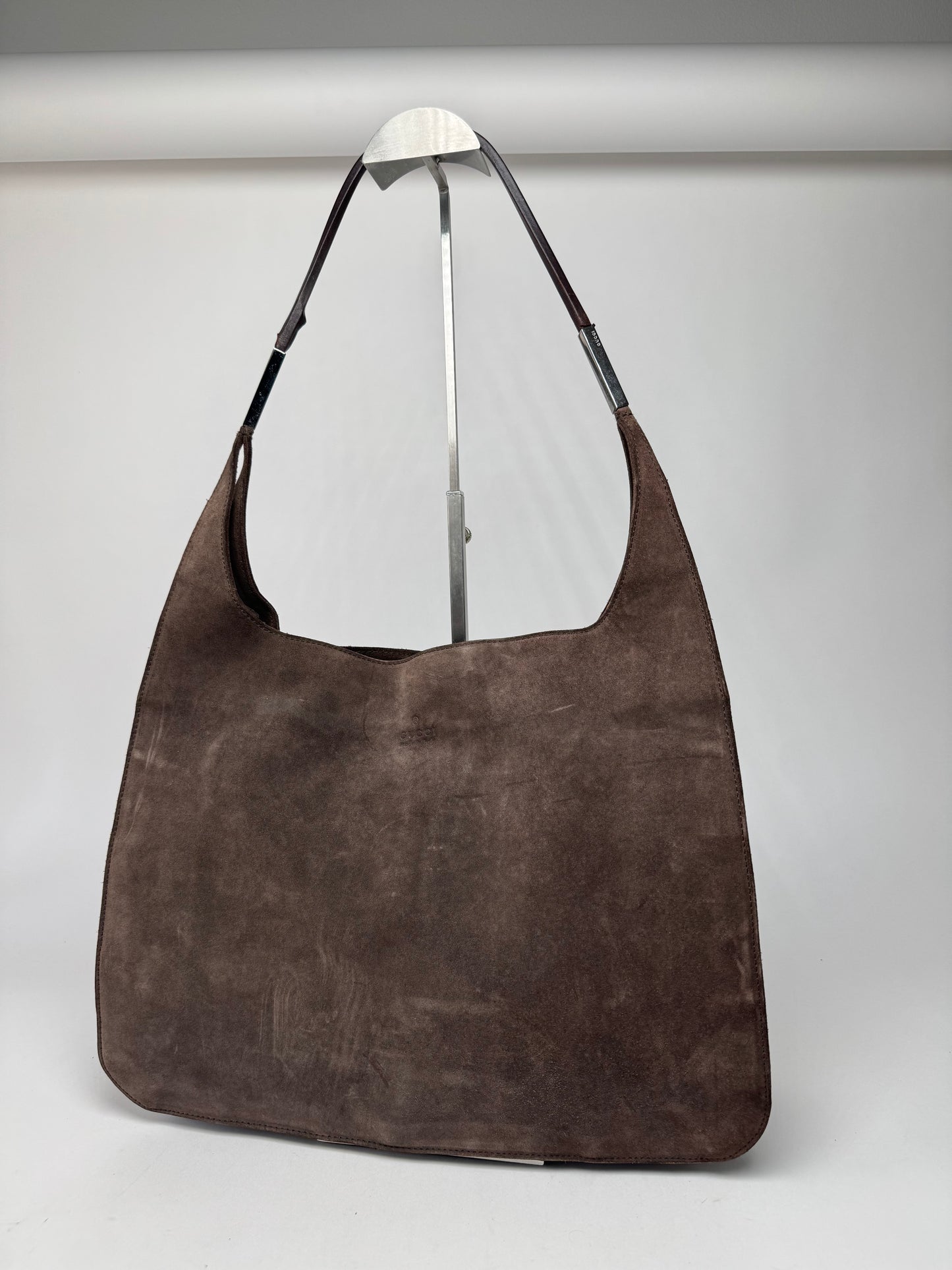Vintage Gucci Big Suede Bag brown