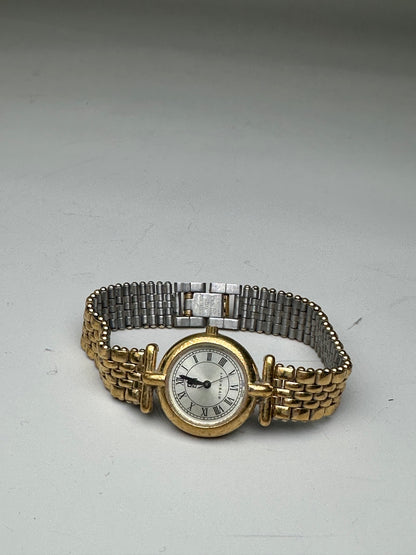 Vintage Givenchy Stainless Steel Bracelet Watch Gold Silver