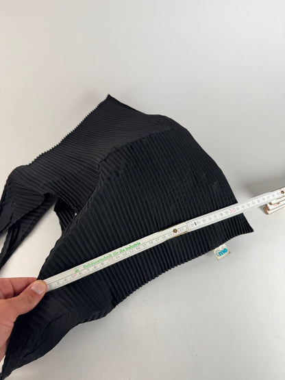 Sac à main plissé vintage Issey Miyake noir