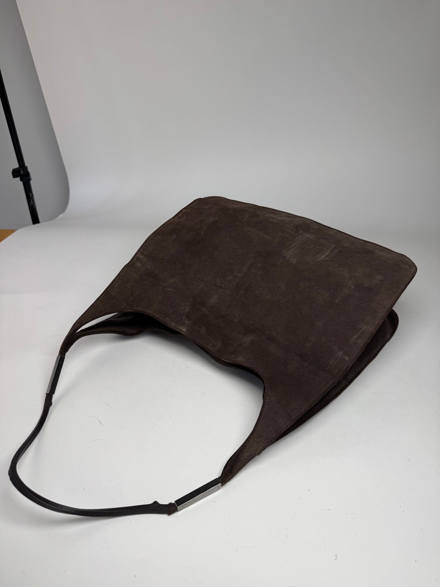 Vintage Gucci Big Suede Bag brown