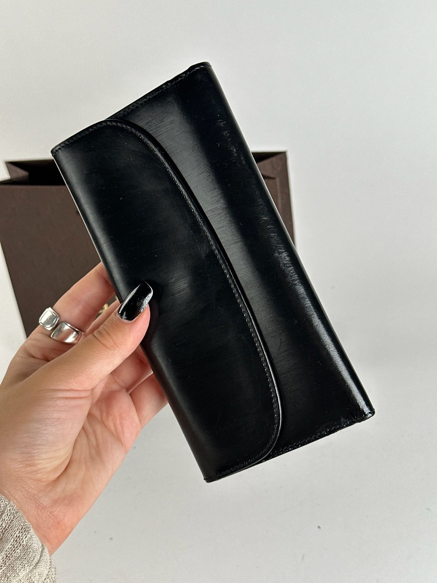 Vintage Gucci Patent Leather wallet black