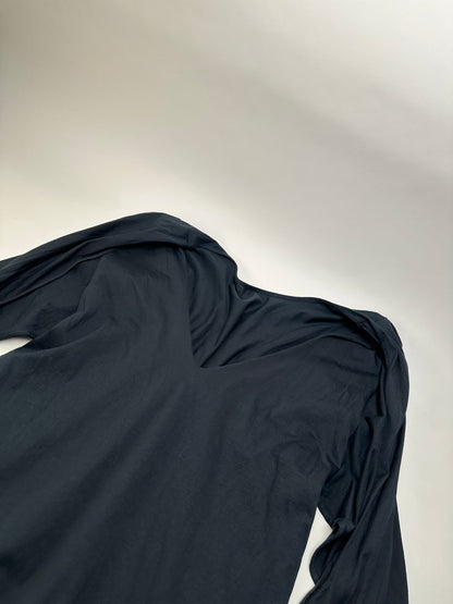 Vintage Saint Laurent Cotton Dress Black M