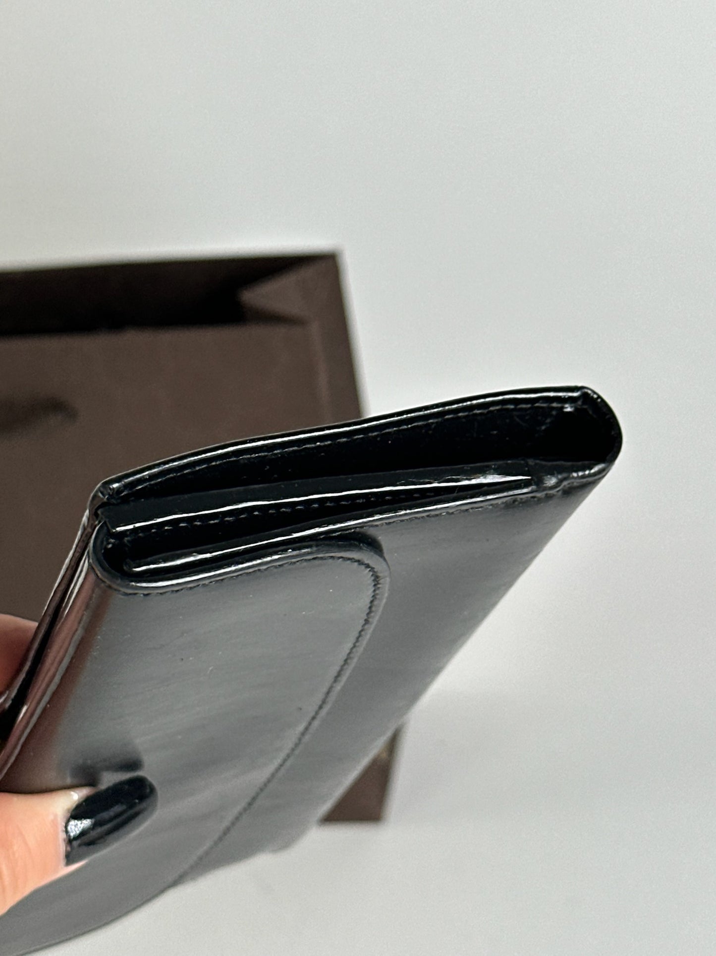 Vintage Gucci Patent Leather wallet black