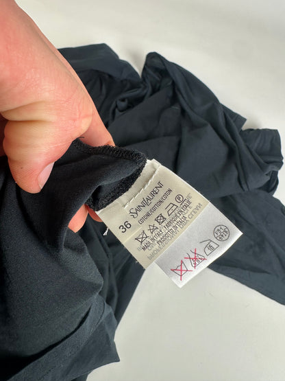 Vintage Saint Laurent Cotton Dress Black M