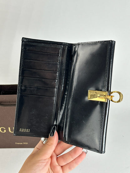 Vintage Gucci Patent Leather wallet black