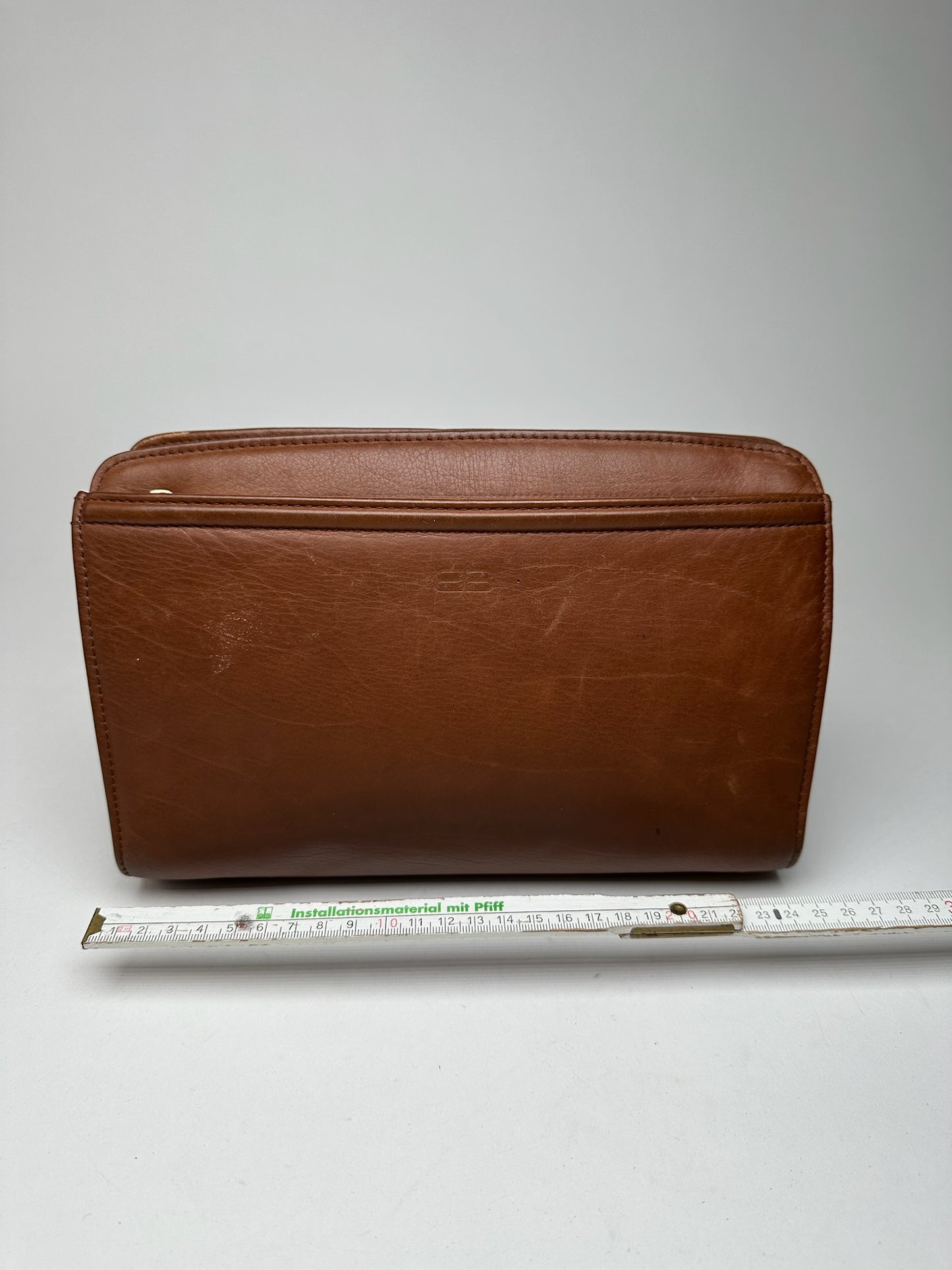 Vintage Balenciaga Leather Clutch/Cosmetic Bag brown