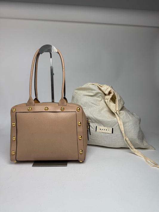 Vintage Marni Leather Bag Beige