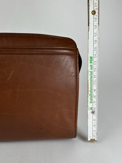 Vintage Balenciaga Leather Clutch/Cosmetic Bag brown