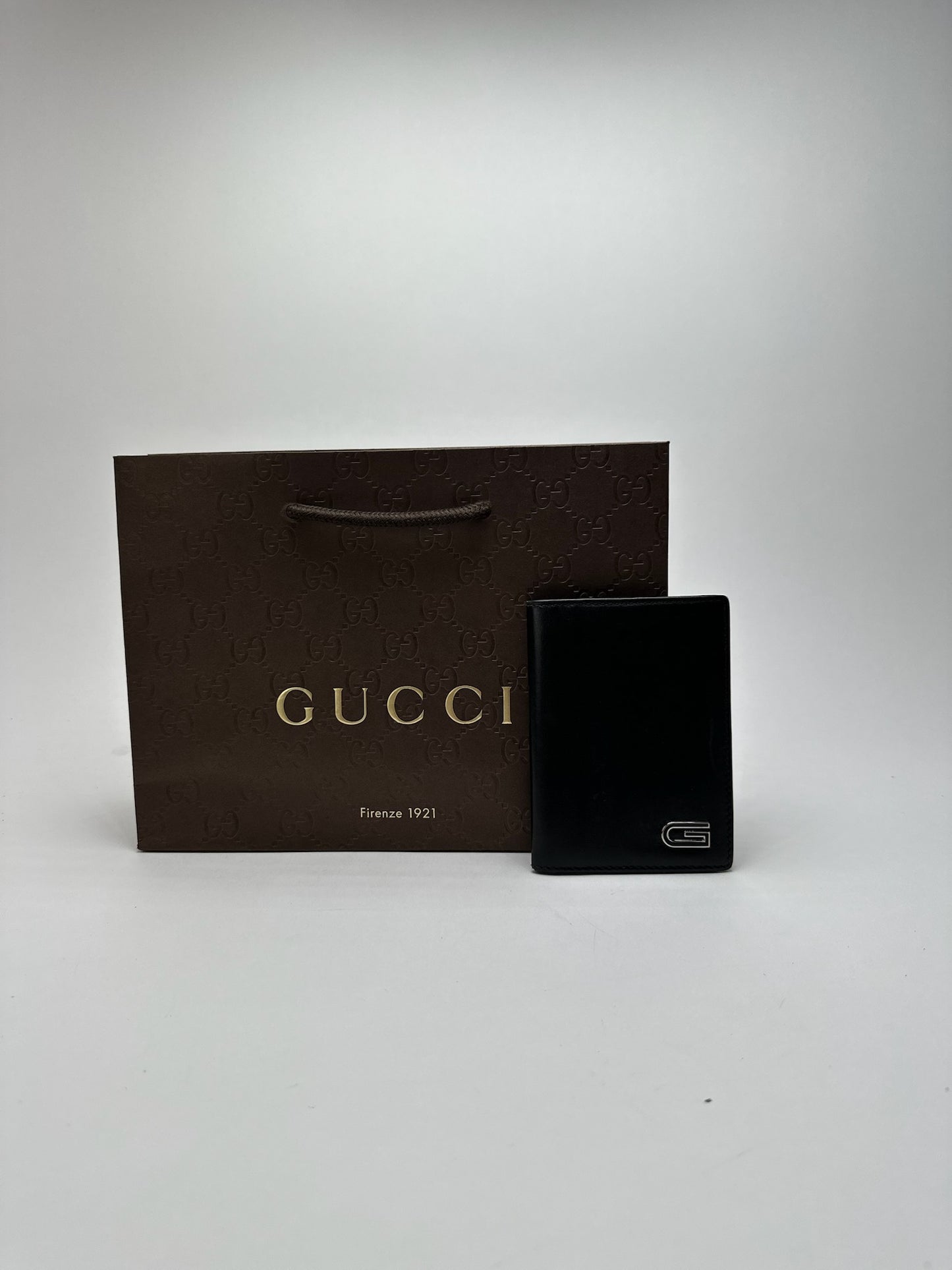 Vintage Gucci Patent Leather Card Holder black