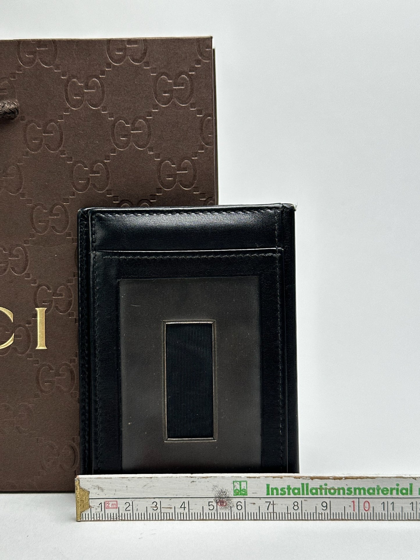 Vintage Gucci Patent Leather Card Holder black