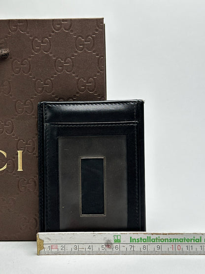 Vintage Gucci Patent Leather Card Holder black