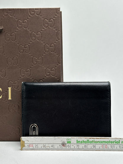 Vintage Gucci Patent Leather Card Holder black