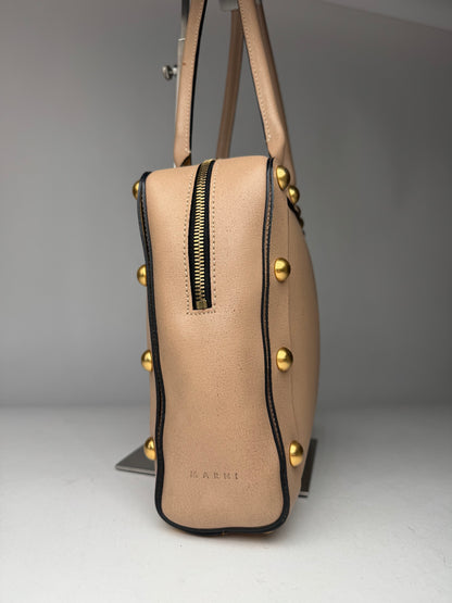 Vintage Marni Leather Bag Beige