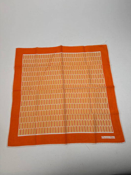 Vintage Dior Scarf Orange striped