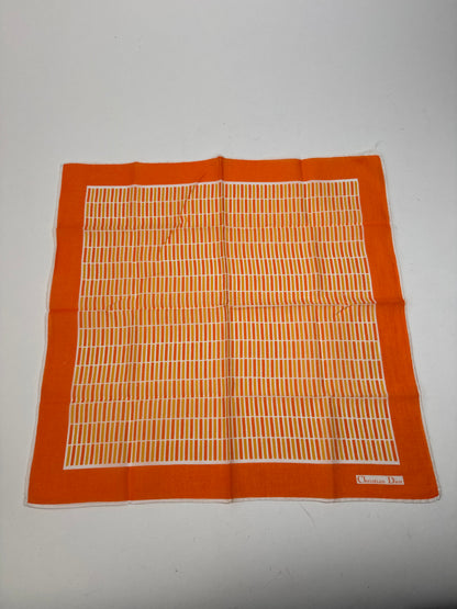 Vintage Dior Scarf Orange striped