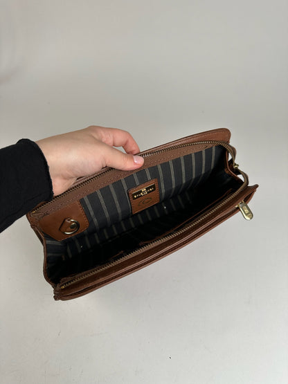 Vintage Balenciaga Leather Clutch/Cosmetic Bag brown