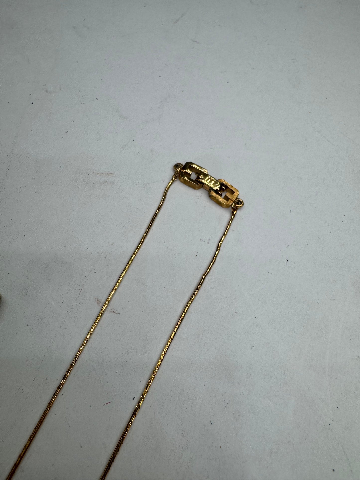 Vintage Givenchy Gold Plated G Collier Golden