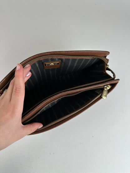 Vintage Balenciaga Leather Clutch/Cosmetic Bag brown