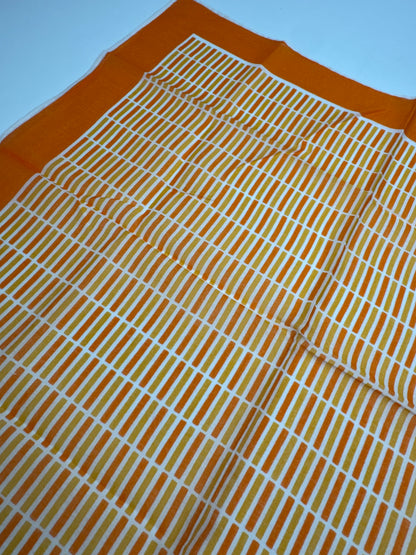 Vintage Dior Scarf Orange striped