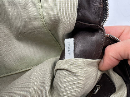 Vintage Marni Structured Hair-On-Hide Top-Handle Bag Cream Black