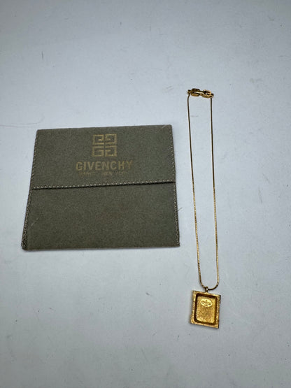 Vintage Givenchy Gold Plated G Collier Golden